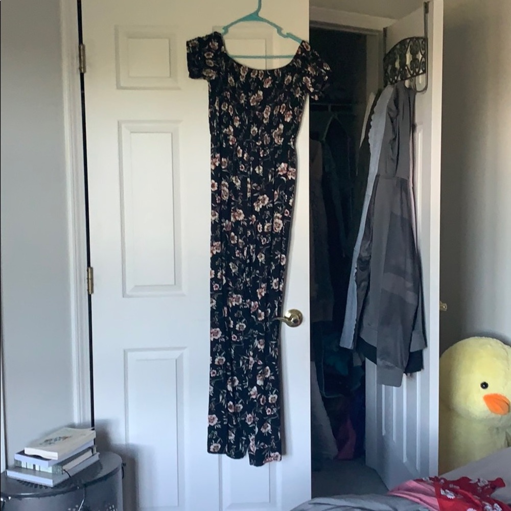 Floral off the shoulder jumper